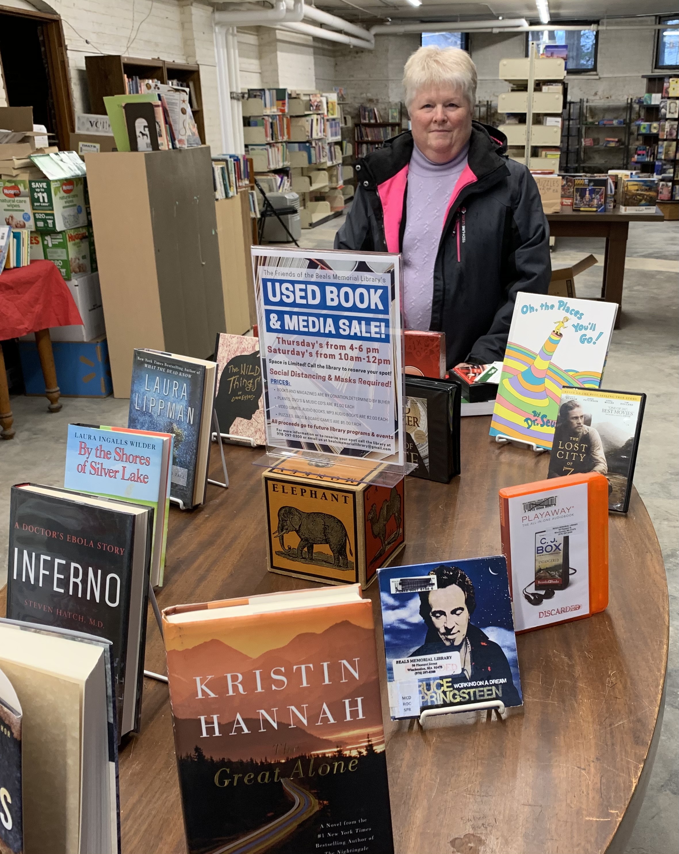 Book sales at the Beals Library
